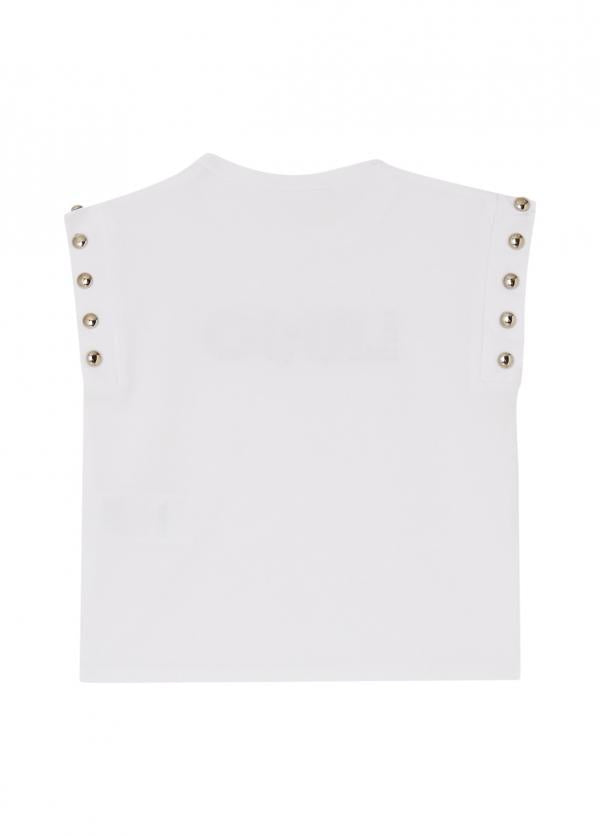 t-shirt bottoni oro KA6082JS003 10601 LIU JO JUNIOR 