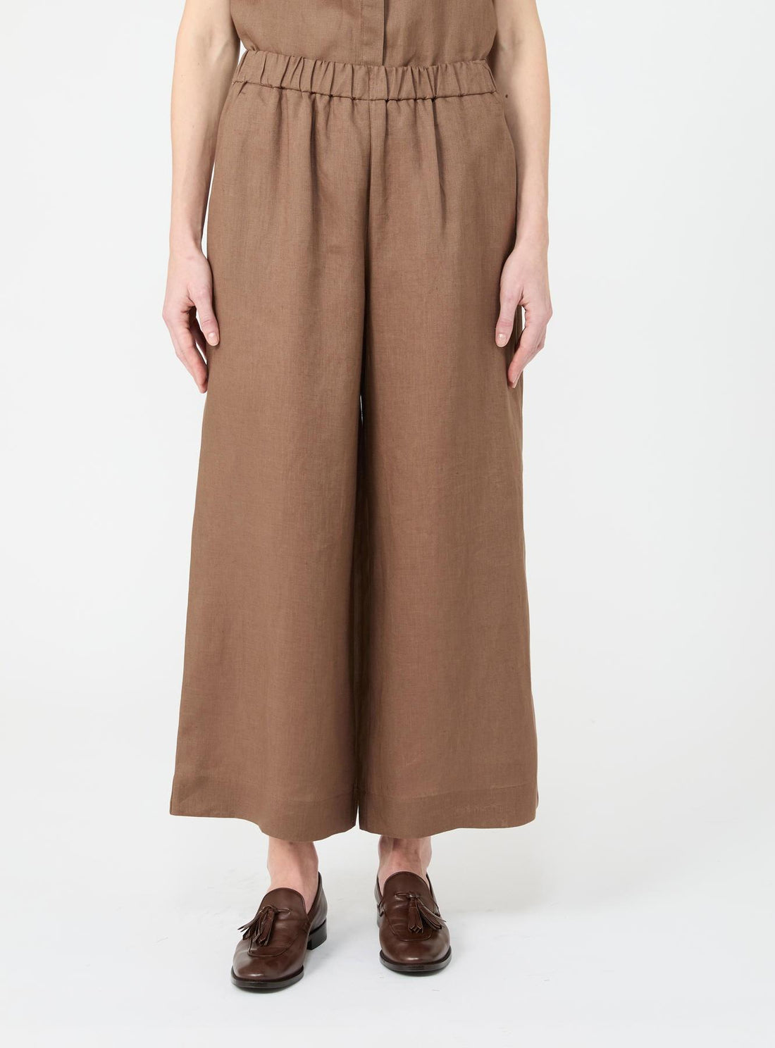 pantalone in tela di lino MMLCANNETI 008 MAXMARA 