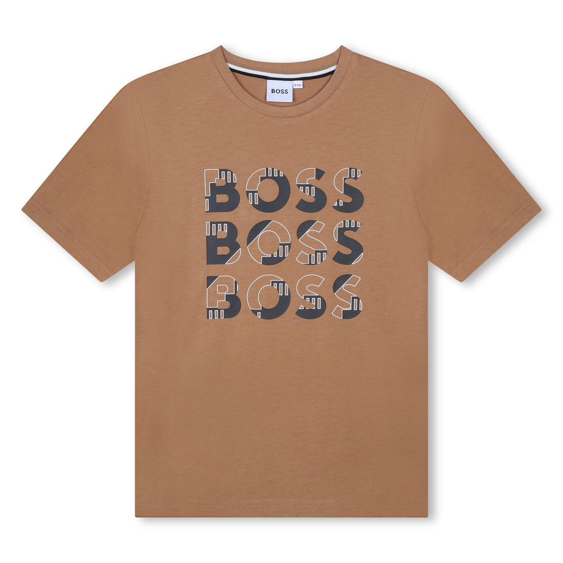 t-shirt tre loghi J51200 269 BOSS 