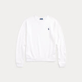 RALPH LAUREN POLO Felpa girocollo con pony Bianco