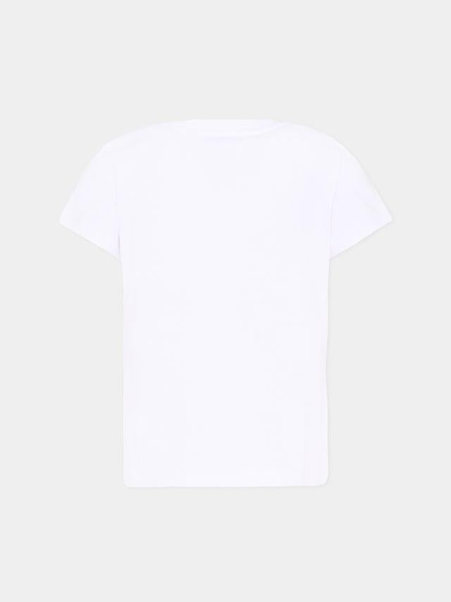 t-shirt con teddy ciliegia HFM06K LBA10 10101 MOSCHINO KIDS 