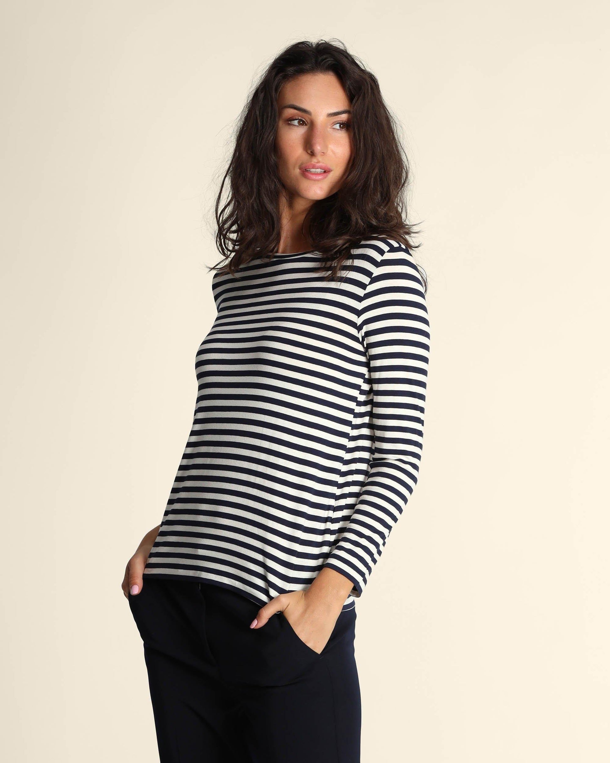 t-shirt fantasia a righe POLPO 001 EMME MARELLA 