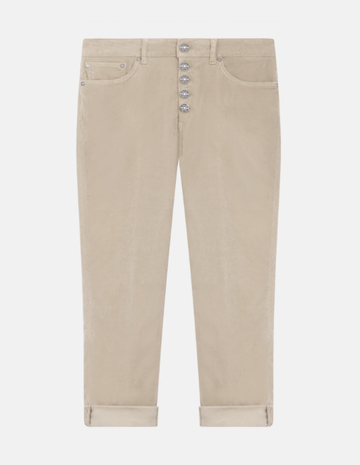 Pantalone koons loose in velluto DP268BVS0030DBM5 020 DONDUP 
