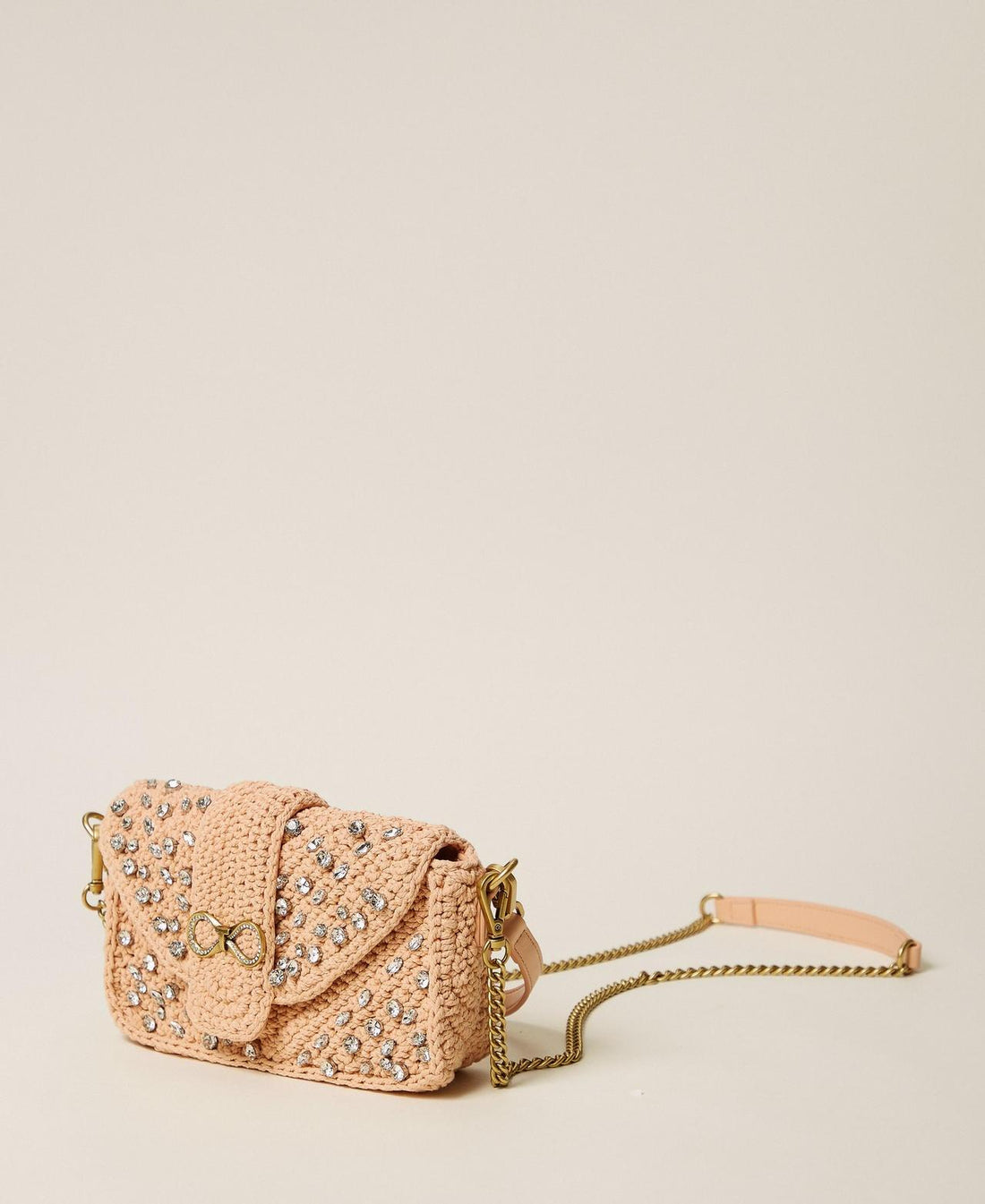 borsa in crochet con strass 261TB7490 00867 TWINSET 