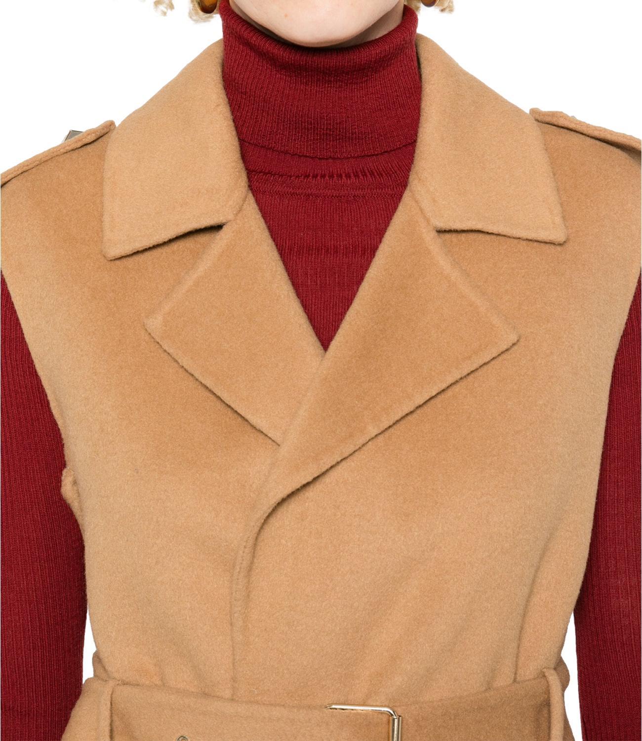 cappotto smanicato con cinta WF4062T4627 71320 liU JO 