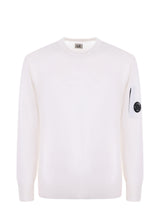 CP COMPANY maglia extra fine in lana merino Bianco
