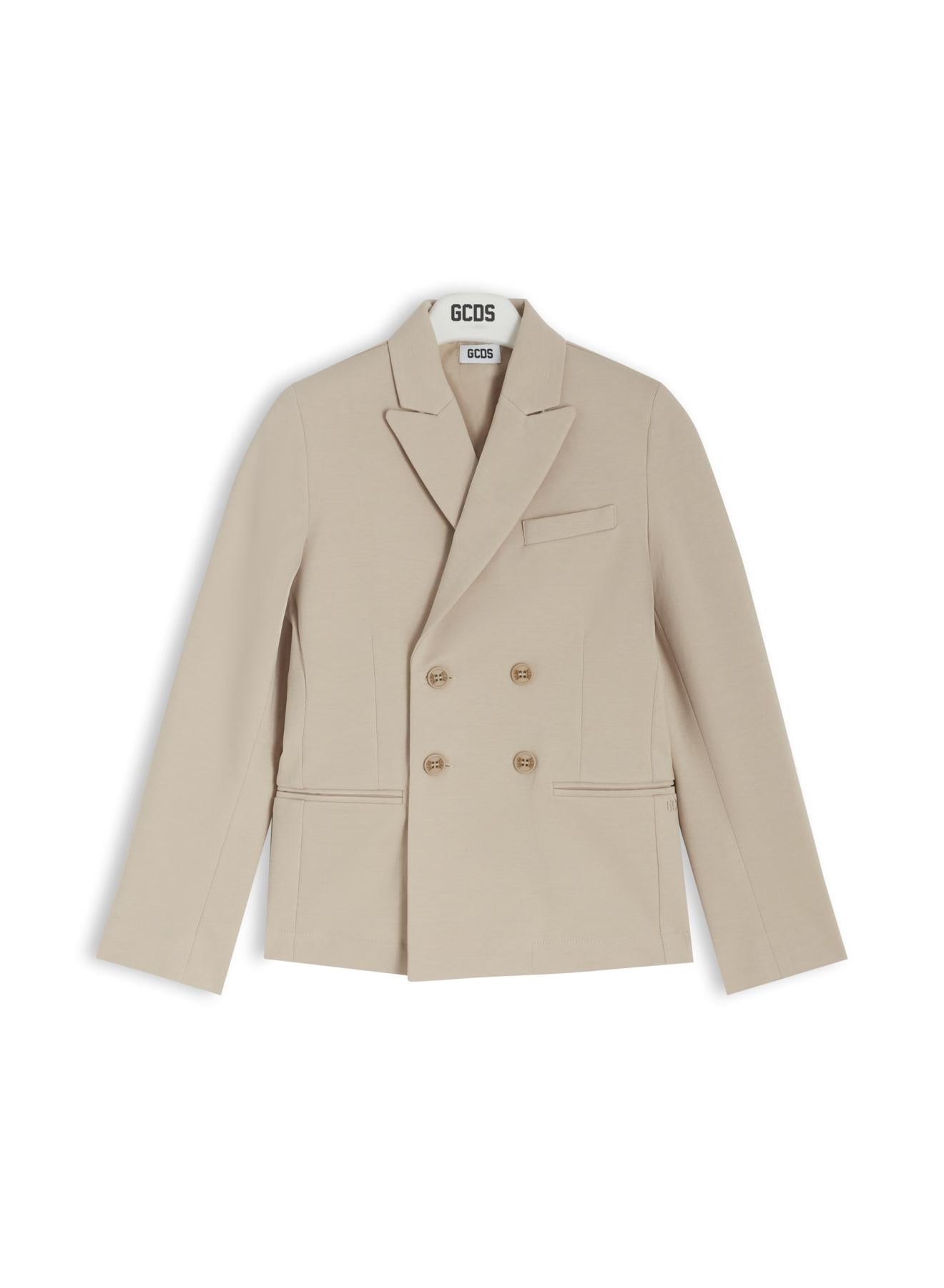 blazer doppiopetto logato C1BJQA510T328 320U GCDS 