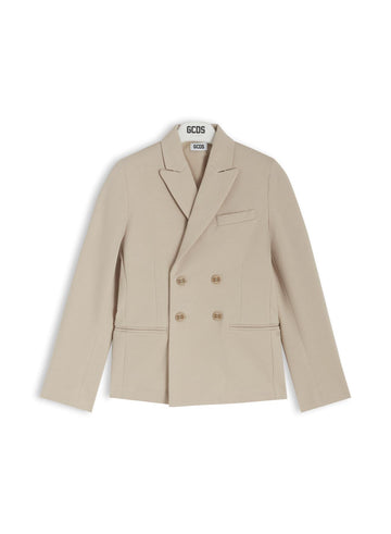 blazer doppiopetto logato C1BJQA510T328 320U GCDS 