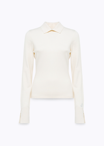 maglia stretch con colletto RF5269MA41R 14300 Blugirl 