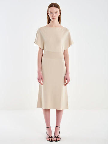abito midi in maglia 2AB2012 BEIGE VICOLO 