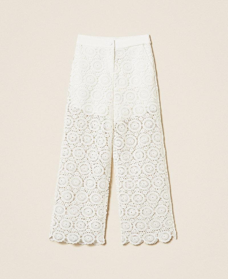pantalone in pizzo macramè 261GJ2Q21 00526 TWINSET GIRL 