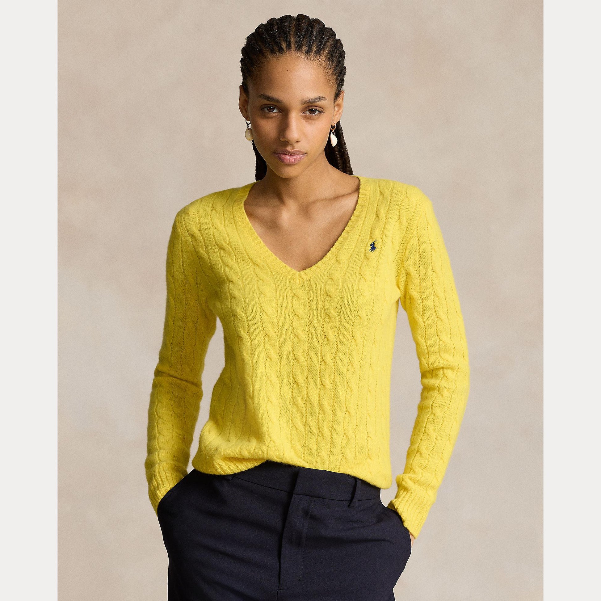 maglia trecce con cavallino 211-910422 019 RALPH LAUREN POLO 