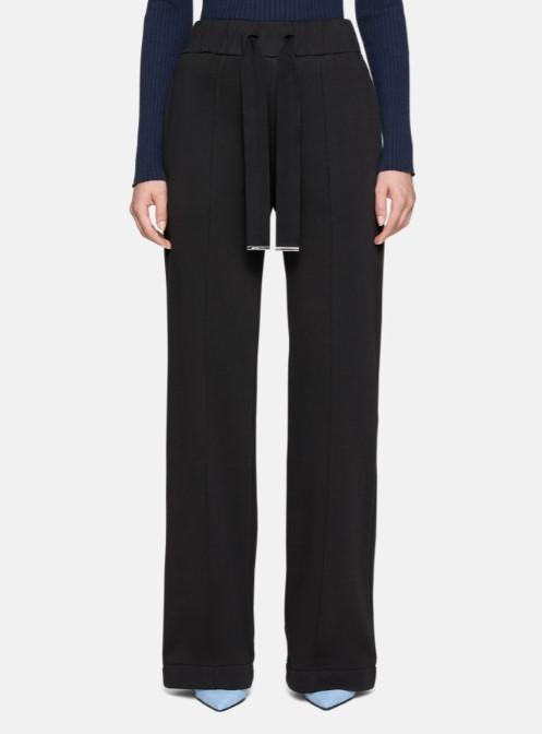 pantalone wide leg in felpa DP737 KF0234 XXX 999 DONDUP 