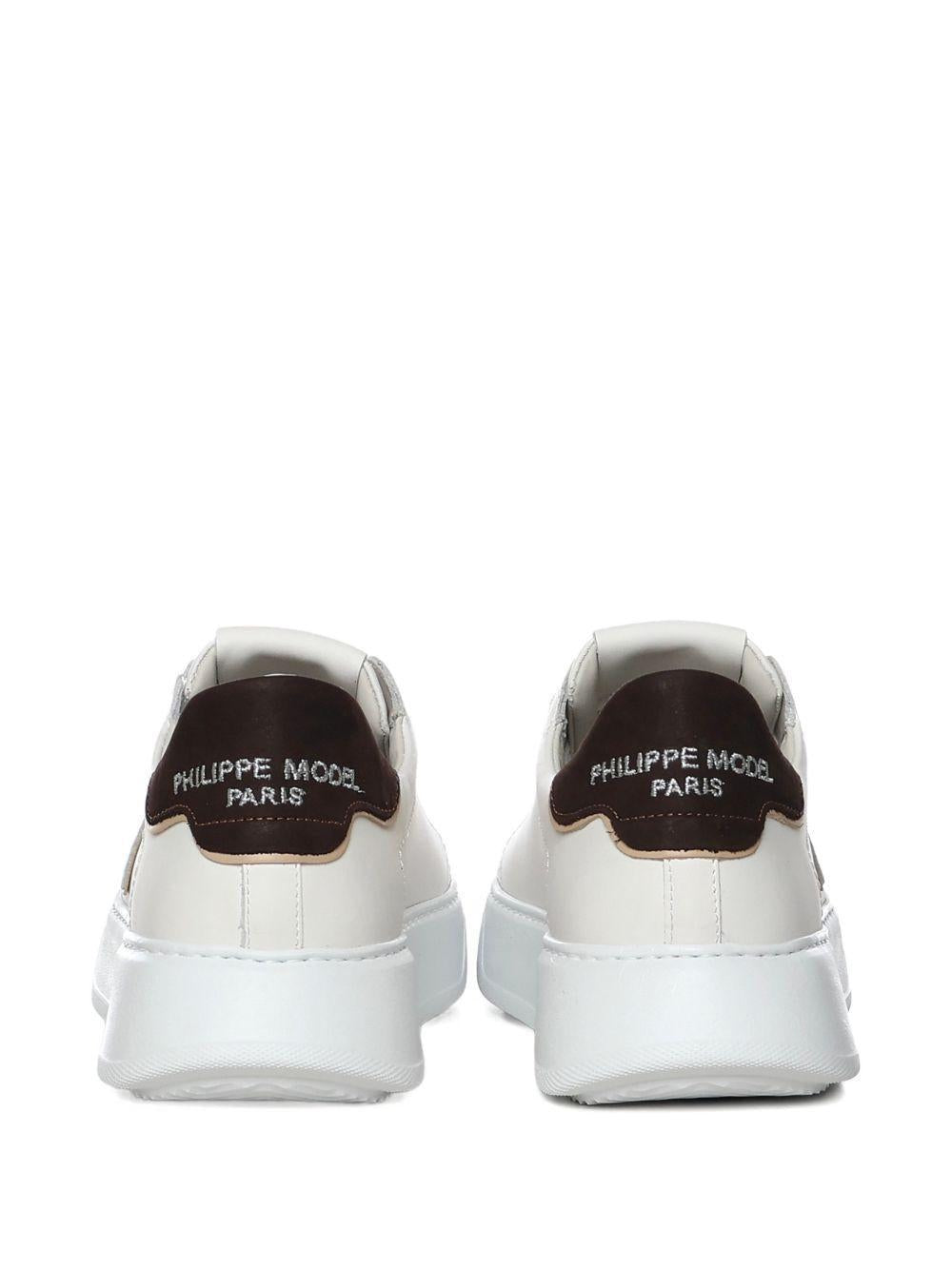 sneakers logata BTLU VU01 BLANC BRUN VU01 PHILIPPE MODEL 