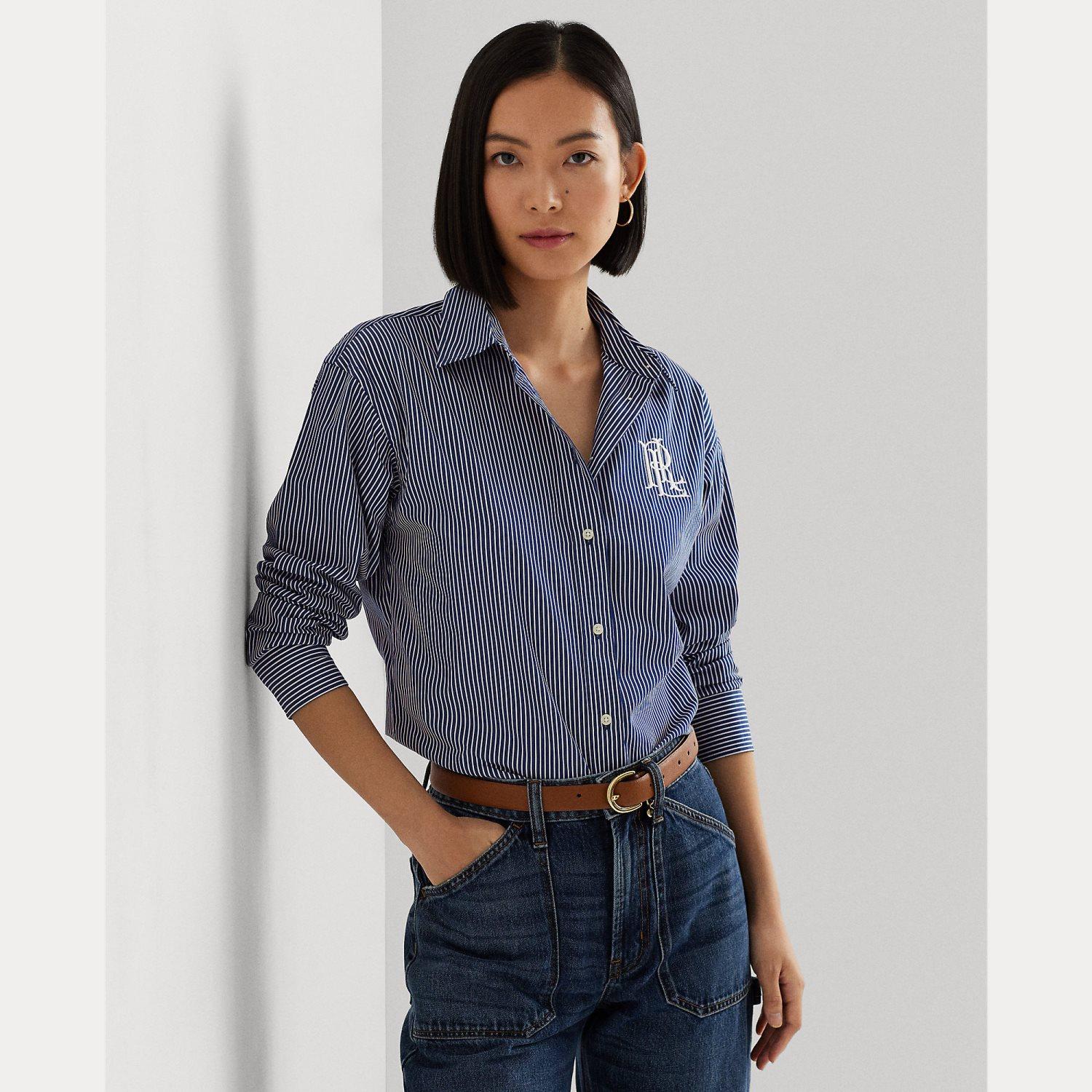 camicia a righe con logo 200-928499 002 LAUREN RALPH LAUREN 