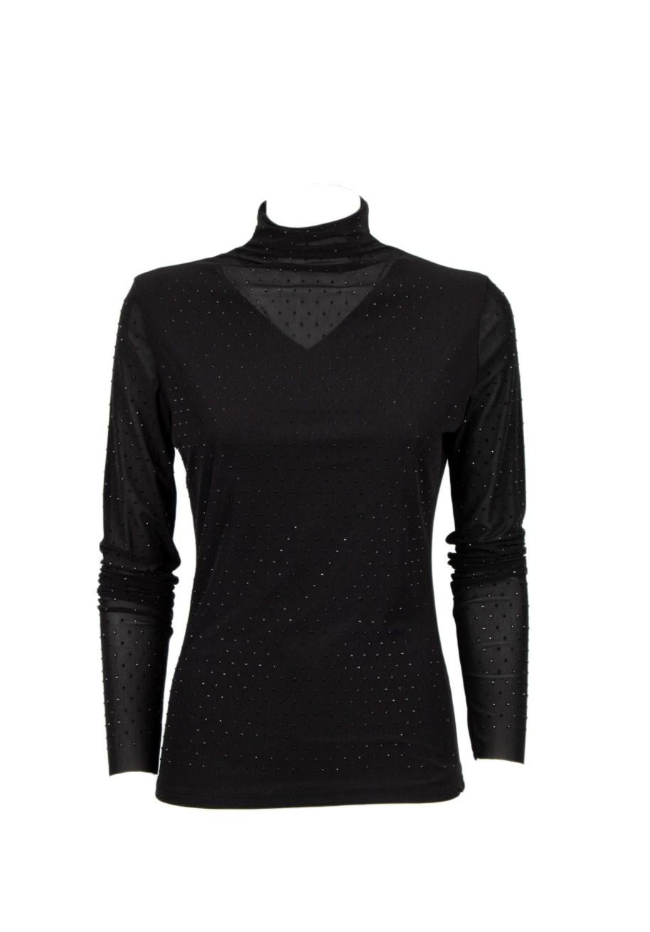 maglia in tulle trasparente PAGANI 230W5D6 NERO ODI' ODI' 