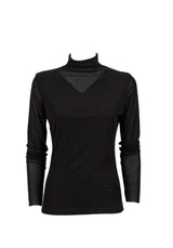 ODI' ODI' maglia in tulle trasparente Nero