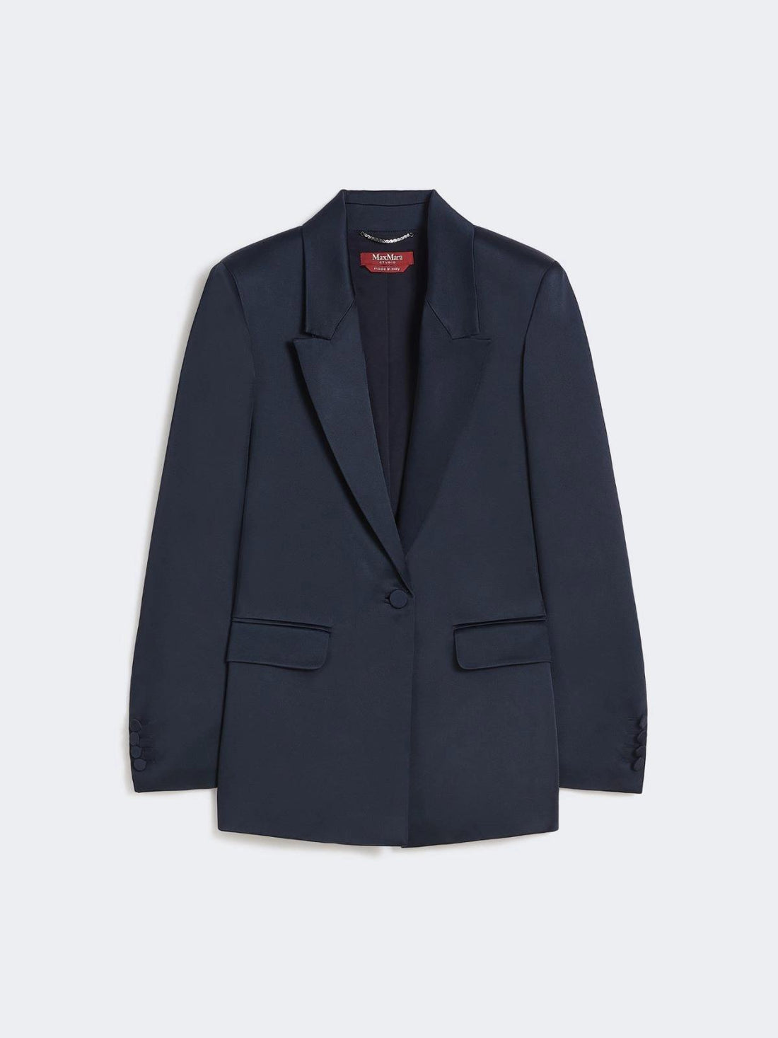 blazer in envers satin MSEALBINO 044 MAXMARA STUDIO ELEGANTE 