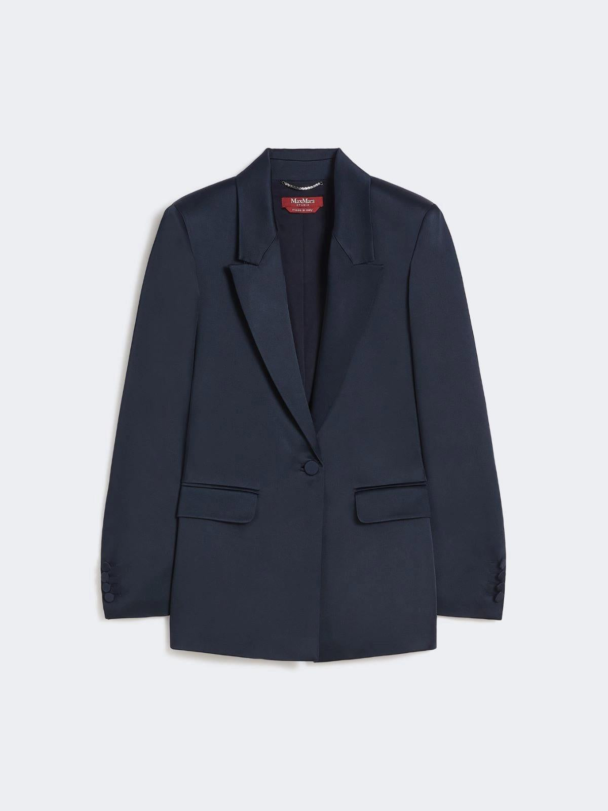 blazer in envers satin MSEALBINO 044 MAXMARA STUDIO ELEGANTE 