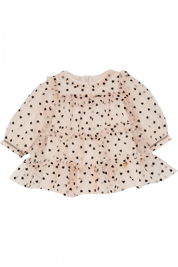 abito corto in tulle e cuori HF5028J4956 M9687 LIU JO JUNIOR 
