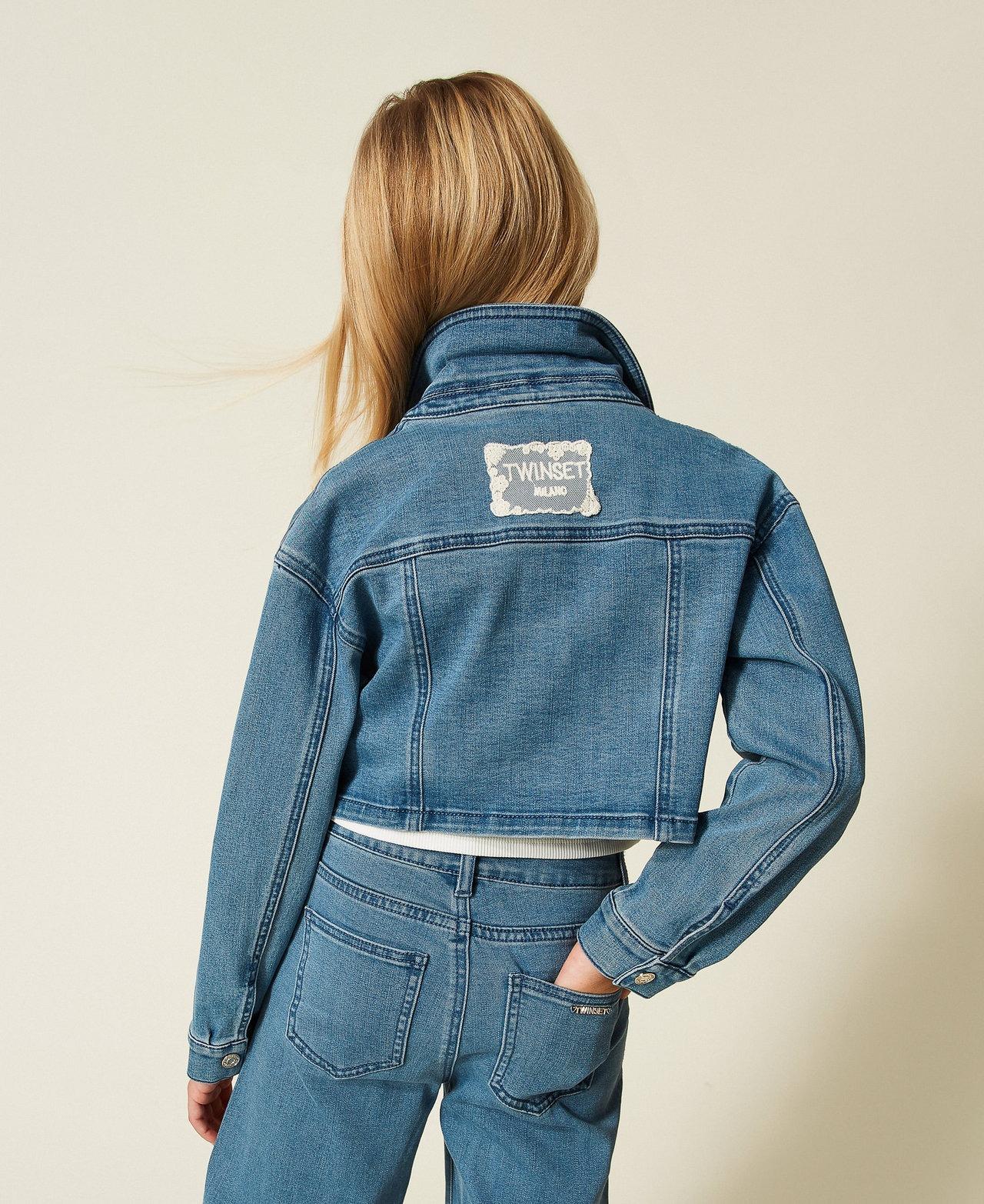 giacca cropped in jeans 261GJ2080 03451 TWINSET GIRL 