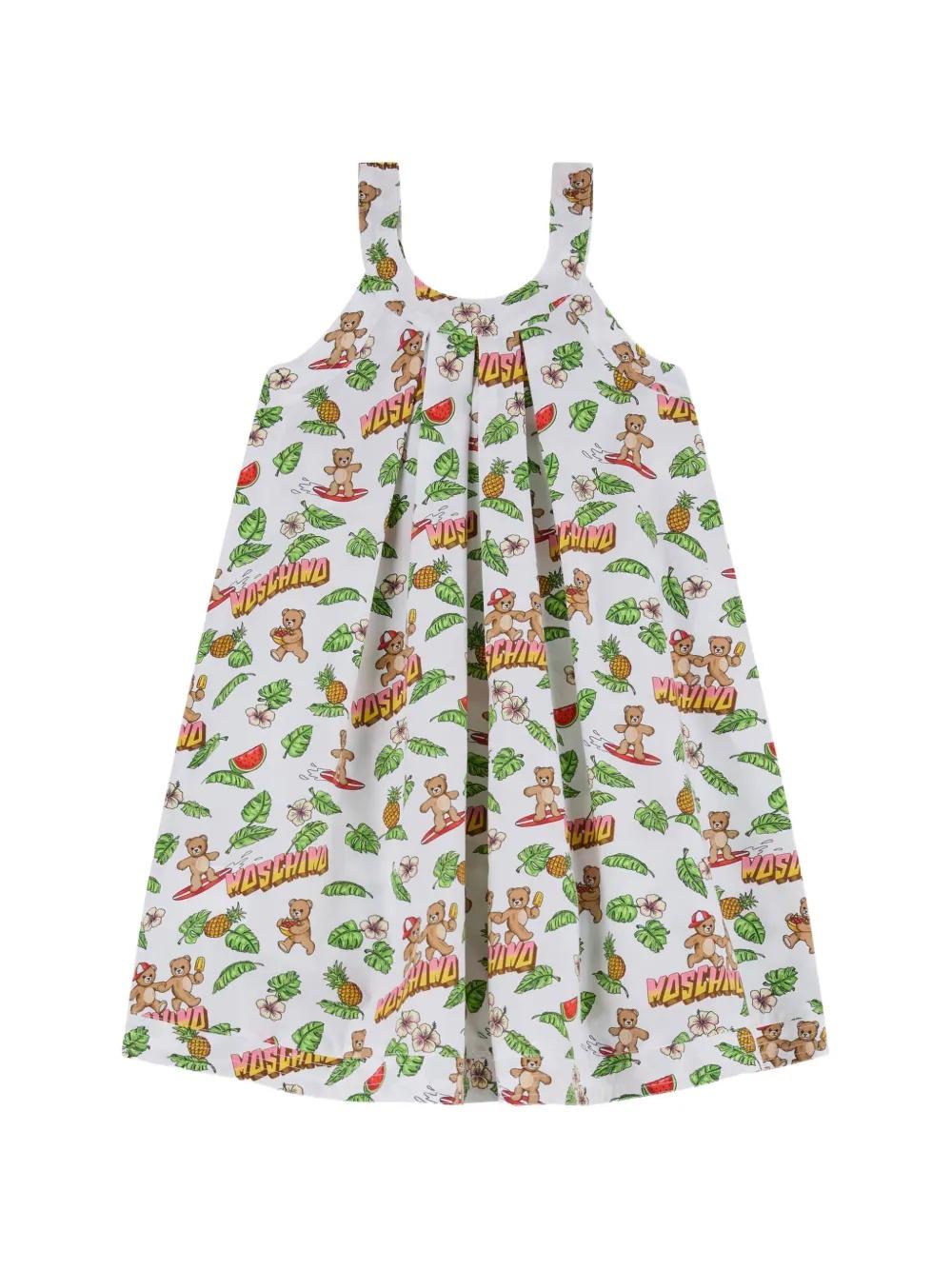 abito fantasia all over HDV0HF LLB65 83657 MOSCHINO KIDS 