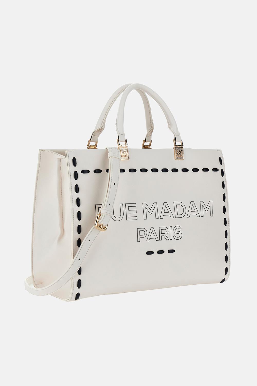 Borsa Iconique spring tote 1531ICONIQUE OFF WHITE RUE MADAM PARIS 