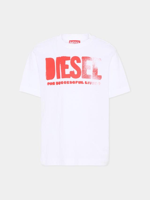 t-shirt con logo grafico J02587 0GRAI K100 DIESEL 