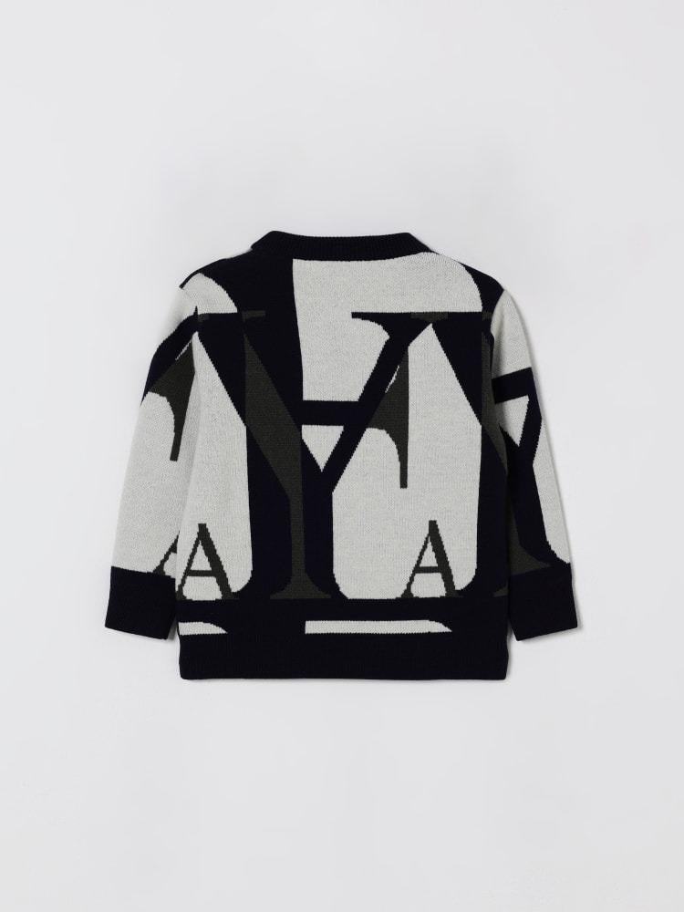 maglia girocollo logata FX9P50 W0017 109MC FAY 