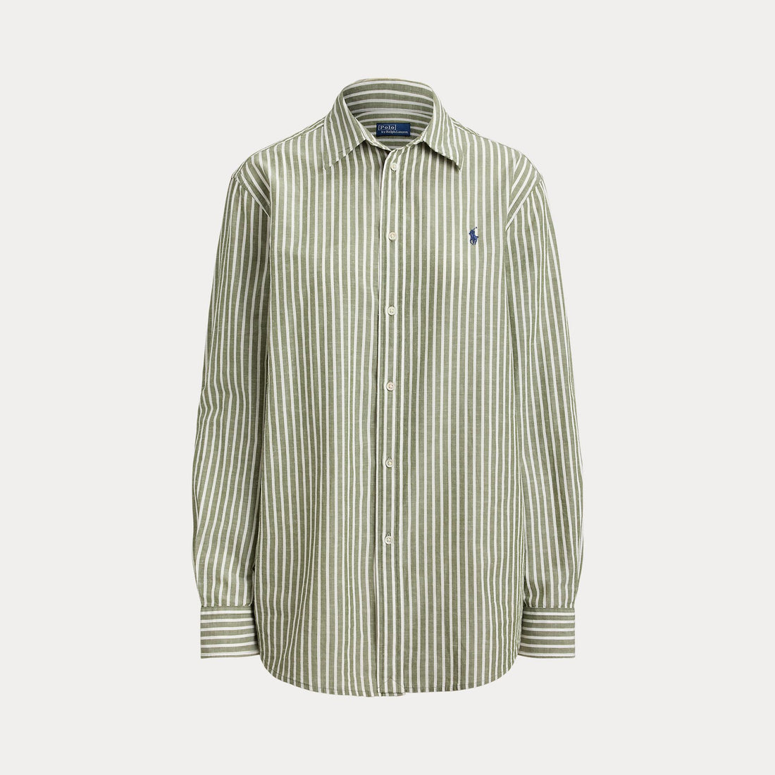 camicia in cotone e lino a righe 211-971514 500 RALPH LAUREN POLO 