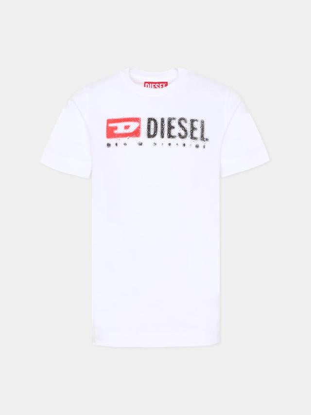 t-shirt con logo diesel J02475 00YI9 K100 DIESEL 
