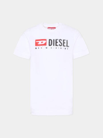 t-shirt con logo diesel J02475 00YI9 K100 DIESEL 