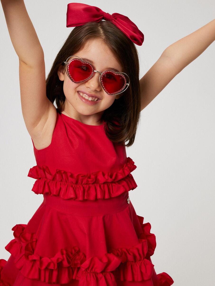 abito con rouches 11E910 5116 0044 MONNALISA 