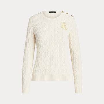 maglione a trecce con bottoni 200-932223 002 LAUREN RALPH LAUREN 