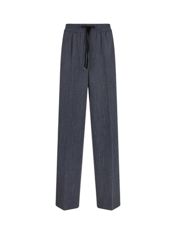 pantalone gessato CF5339T054A C3781 LIU JO BLACK 