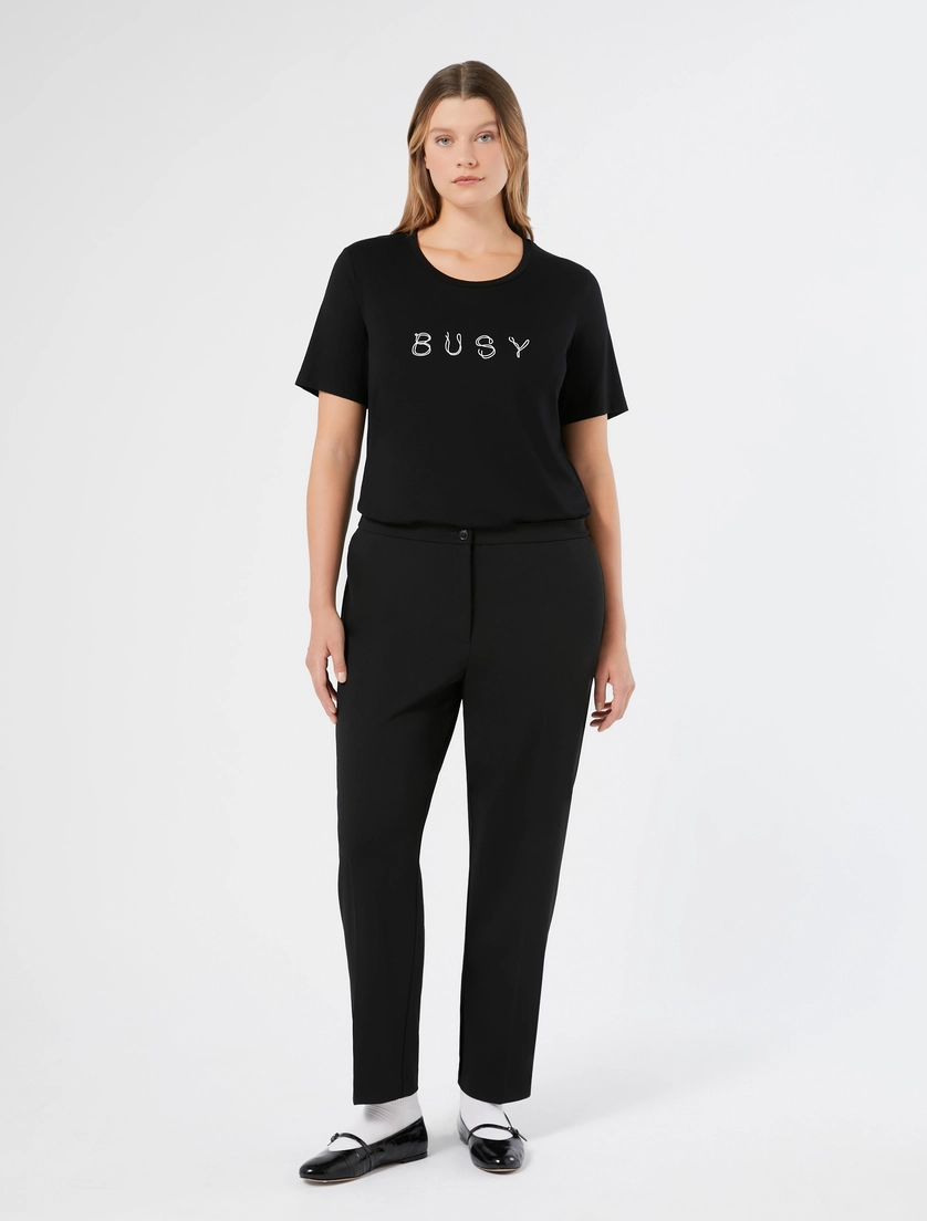 pantalone slim in jersey scuba ANGEL 001 NOW MARINA RINALDI 