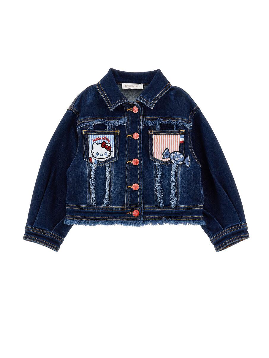 giacca con patch hello kitty 19G101 7015 0055 MONNALISA 
