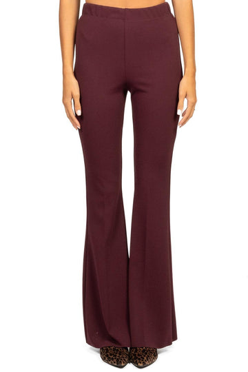 Pantalone a zampa TF0444 MARRONE VICOLO 