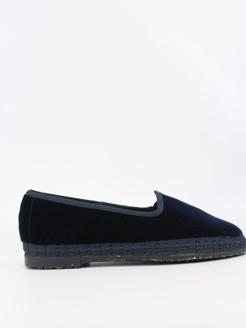 sandalo in velluto HAZEL KIDS BLUE FLABELUS 