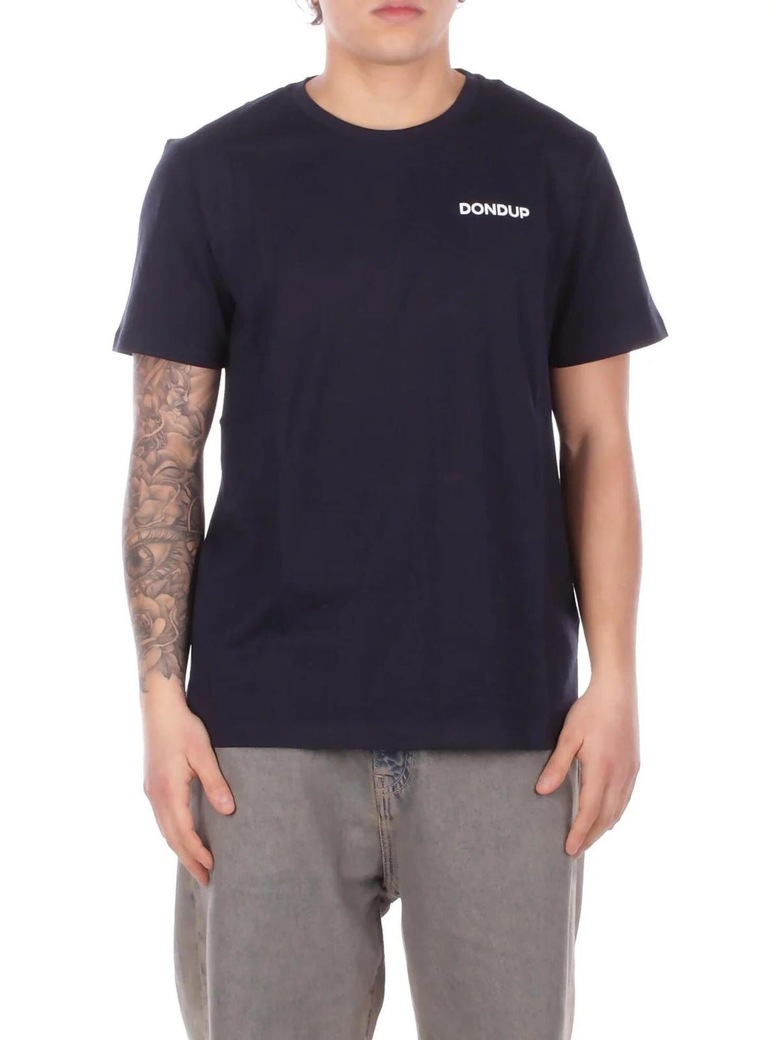 t-shirt con logo petto US198JF0309UML6 890 DONDUP 