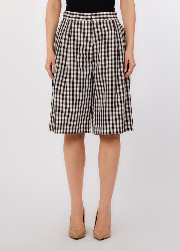 bermuda a quadri WA6318T418 P9243 LIU JO WHITE 