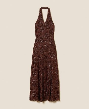 abito tulle e pailettes 261AT2145 11504 TWINSET ACTITUDE 