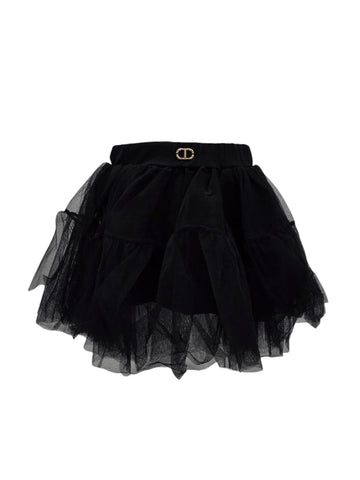 gonna in tulle con logo 252GB2210 00006 TWINSET GIRL 