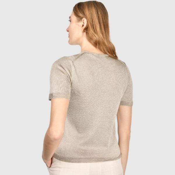 t-shirt in maglia lurex 57212 23010 120 GRAN SASSO 