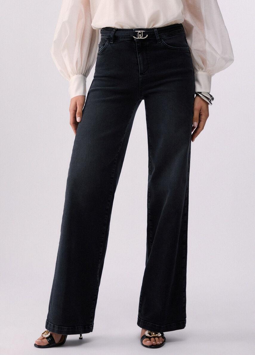 jeans flare a vita alta UA6160D0264 87451 LIU JO DENIM 