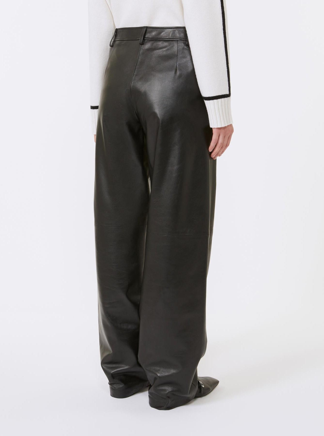 pantalone in pelle dagnello RIMMEL 001 MAXMARA STUDIO 