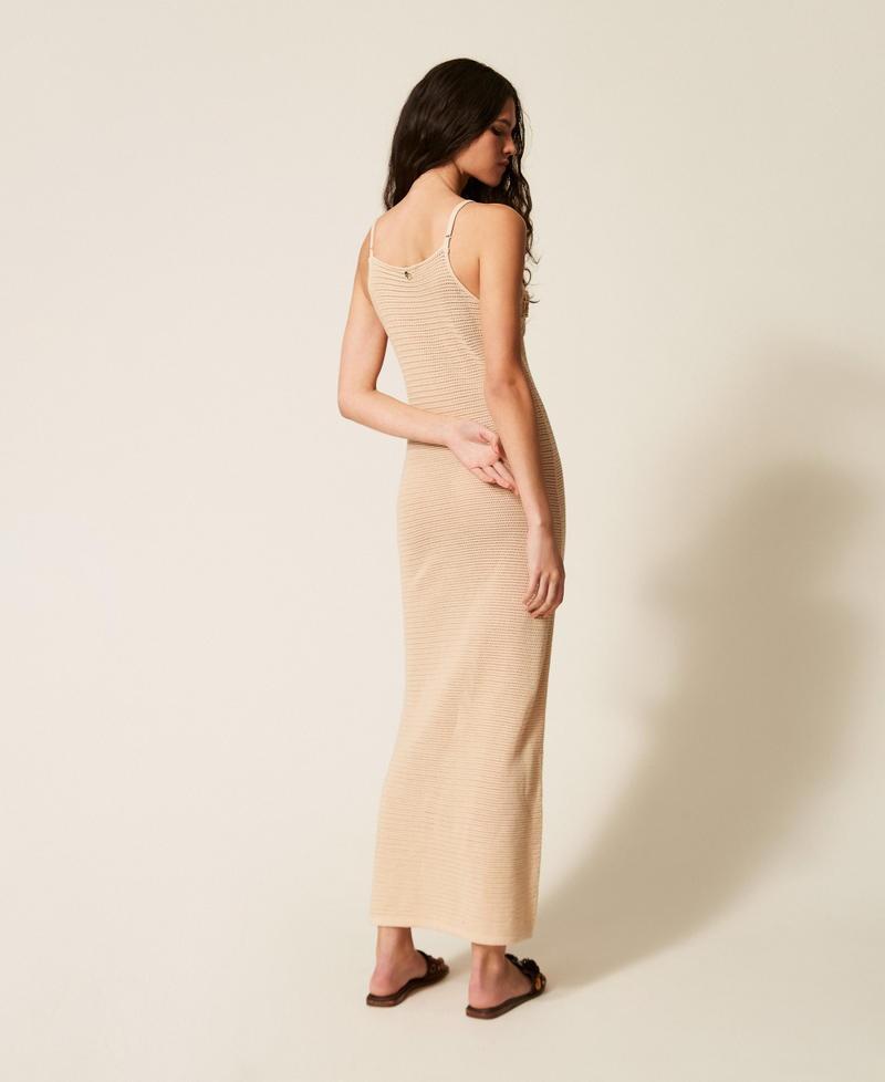 abito lungo in maglia a rete 261AT3020 13362 TWINSET ACTITUDE 