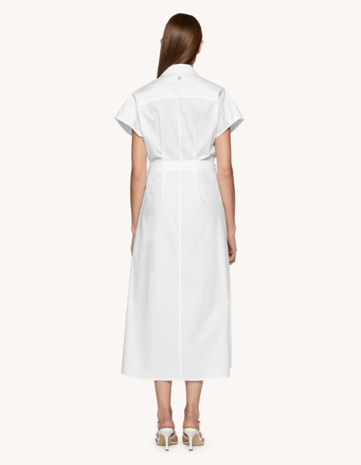 abito longuette con spacco DA430PF0010DXXX 000 DONDUP 