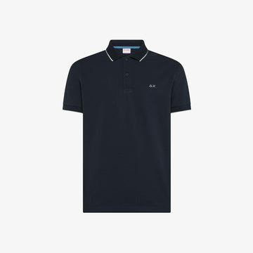 polo small stripe A36111 NAVY BLUE SUN68 
