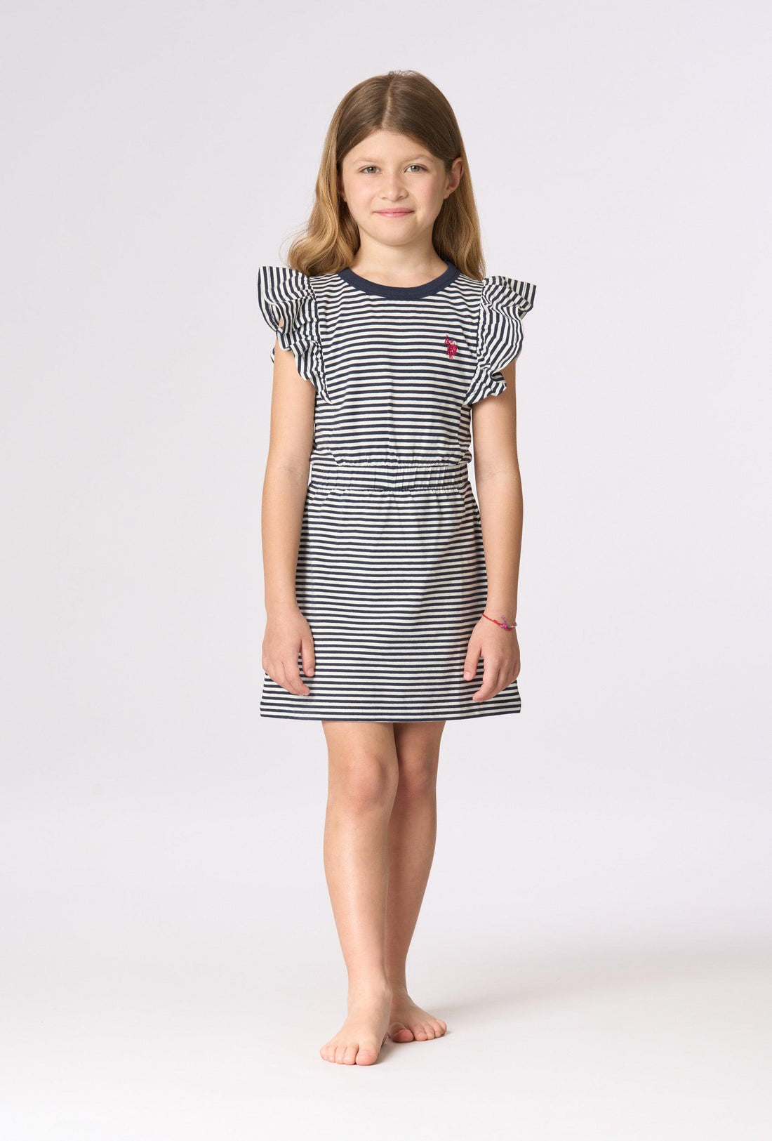 abito a righe bimba US43618006 770 U.S. POLO ASSN. 